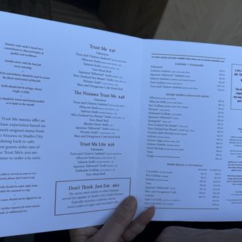 SUGARFISH | Brentwood - menu - Sushi Bars Near Me - Los Angeles, California