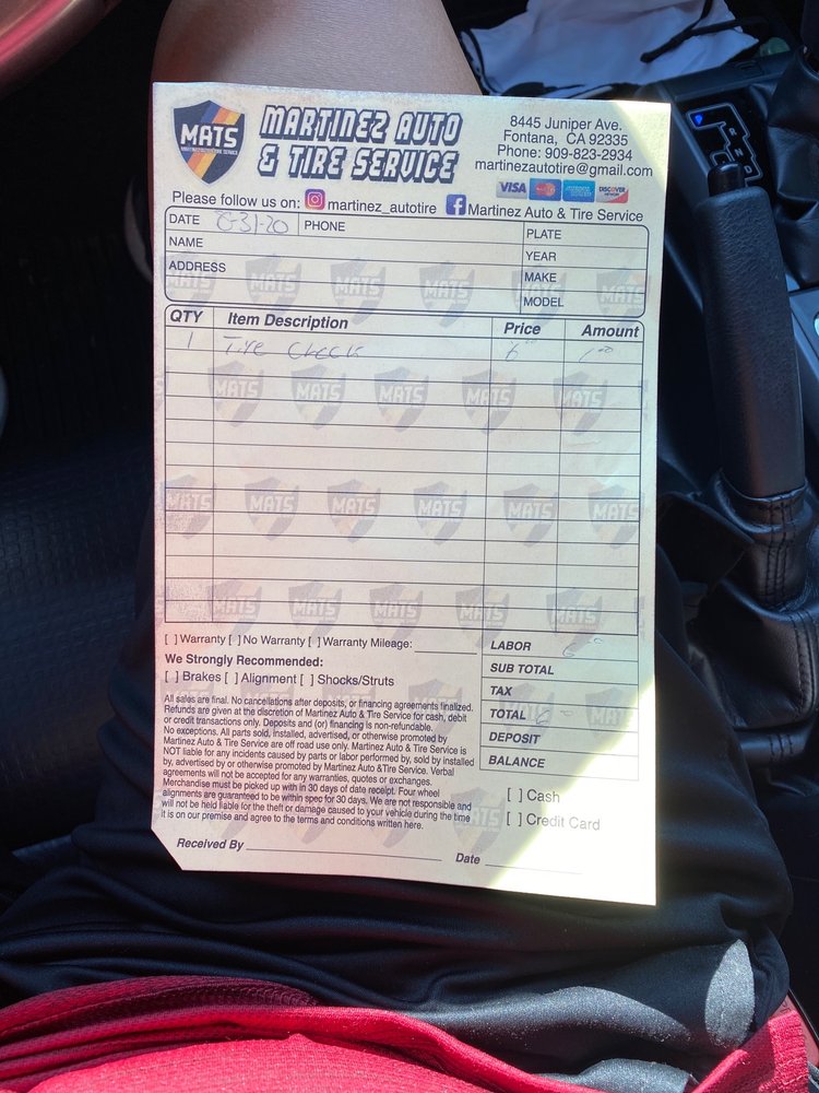 MARTINEZ TIRE & AUTO SERVICE Updated August 2024 48 Photos & 37