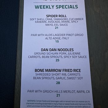 bashi - Weekly Specials Menu - Asian Fusion Near Me - Rancho Palos Verdes, California bashi - Weekly Specials Menu - Asian Fusion Near Me - Rancho Palos Verdes, California