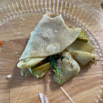Sancho's Tacos - Is this a taco ? I think not barely cooked - Mexican Near Me - San Clemente, California