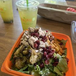 Salad and Go - Roasted Autumn Salad before mixing. Yum.