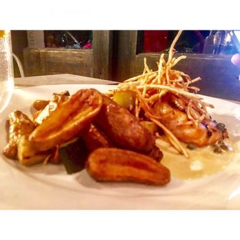 Hullabaloo - Scottish Salmon with eggplant, zucchini and squash! Amazing! - Gastropubs Near Me - West Palm Beach, Florida