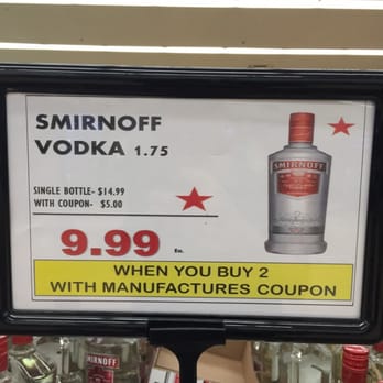 Albertsons - $9.99 for 1.75L of Smirnoff vodka! Cheapest I've ever seen! - Grocery Near Me - Palm Springs, California Albertsons - $9.99 for 1.75L of Smirnoff vodka! Cheapest I've ever seen! - Grocery Near Me - Palm Springs, California