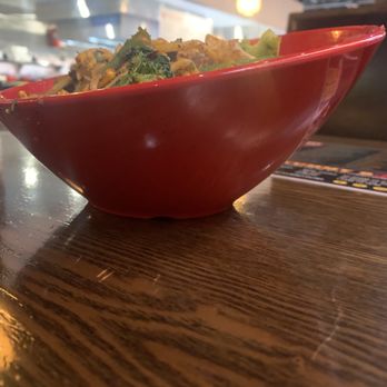 Yummy Bowl - The slanted bowl helps wen the cook slides the good right off the grill. Lil back support hahahahaa - Sushi Bars Near Me - Wilmington, Delaware