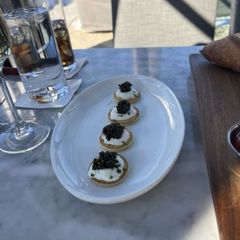 RH Rooftop Restaurant at RH Minneapolis - Caviar blinis - American Near Me - Edina, Minnesota