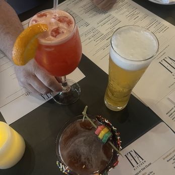 ITA Kitchen - Our drinks rainbow cookie martini, Bahama mama and a beer - Italian Near Me - Bay Shore, New York ITA Kitchen - Our drinks rainbow cookie martini, Bahama mama and a beer - Italian Near Me - Bay Shore, New York