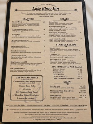 Menu photo 2 Lake Elmo Inn Lake Elmo, MN Menu photo 2 Lake Elmo Inn Lake Elmo, MN