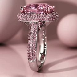Havok Fine Jewelers - Pink sapphire fashion ring in 18k white gold