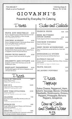 Menu photo 5 Giovanni's Sharon, PA