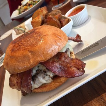 Bistro Menil - Porcini Rub Burger - Bars Near Me - Houston, Texas Bistro Menil - Porcini Rub Burger - Bars Near Me - Houston, Texas