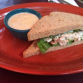 Molly's Souper - Half a tuna sandwich with broccoli soup - Breakfast & Brunch Near Me - Upland, California Molly's Souper - Half a tuna sandwich with broccoli soup - Breakfast & Brunch Near Me - Upland, California
