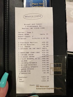 Menu photo 5 Bryant & Cooper Steak House Roslyn, NY