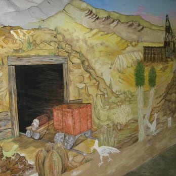 Pahrump Valley Museum - A mural on an inside wall. - Museums Near Me - Pahrump, Nevada