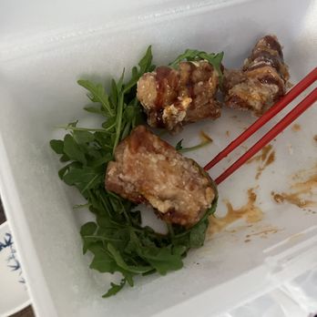 Gojira Ramen & Sushi - 80% eaten chicken karaage... was THAT good! - Ramen Near Me - Bishop, California Gojira Ramen & Sushi - 80% eaten chicken karaage... was THAT good! - Ramen Near Me - Bishop, California