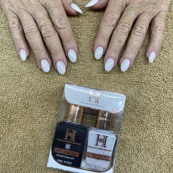 Nails By Chris - Milk white, gel.... full set medium length almond shaped nails. - Nail Salons Near Me - Valdosta, Georgia Nails By Chris - Milk white, gel.... full set medium length almond shaped nails. - Nail Salons Near Me - Valdosta, Georgia