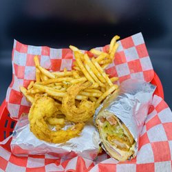 Fried shrimp Po'Boy
