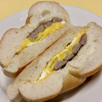 Johny's Luncheonette - Sausage (x2) Egg (x2) & Cheese on Roll - Most bites were just bread. Wtf? - Breakfast & Brunch Near Me - New York, New York Johny's Luncheonette - Sausage (x2) Egg (x2) & Cheese on Roll - Most bites were just bread. Wtf? - Breakfast & Brunch Near Me - New York, New York