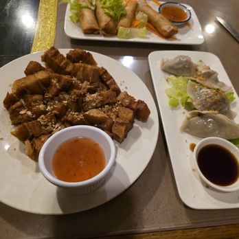 Aroy Thai Garden - Pork Belly, steamed dumplings, spring rolls - Thai Near Me - Middletown, Connecticut