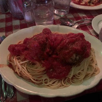 Scotti's Italian Restaurant - Spaghetti and meatballs (giant!) with diavolo sauce - Italian Near Me - Cincinnati, Ohio Scotti's Italian Restaurant - Spaghetti and meatballs (giant!) with diavolo sauce - Italian Near Me - Cincinnati, Ohio