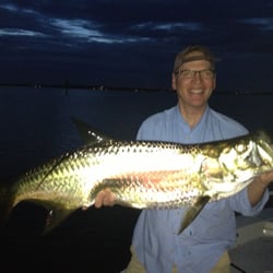 Stuart Fly Fishing - My first Tarpon. Thanks John!
