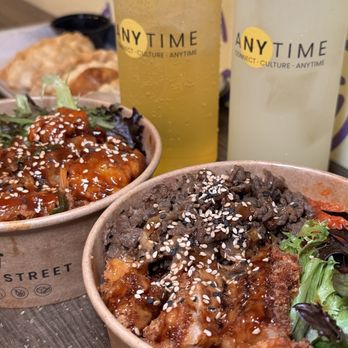 Anytime Street St. Marks - Bulgogi & Pork Katsu Cupbop, Spicy Pork & Popcorn Chicken Cupbop, Chicken Mandu, Peach Bang, Lemonade - Coffee & Tea Near Me - New York, New York Anytime Street St. Marks - Bulgogi & Pork Katsu Cupbop, Spicy Pork & Popcorn Chicken Cupbop, Chicken Mandu, Peach Bang, Lemonade - Coffee & Tea Near Me - New York, New York