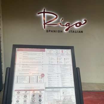 Rigo - The menu outside - Spanish Near Me - Honolulu, Hawaii