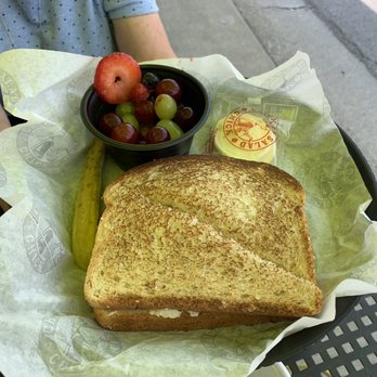 Chicken Salad Chick - Honestly I don't remember what my mom got but doesn't it look great on that toasted wheatberry bread?! - Sandwiches Near Me - Nicholasville, Kentucky