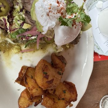 Union Saloon - Pork Verde and eggs - Cocktail Bars Near Me - Seattle, Washington
