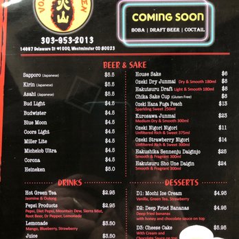 Volcano Ramen - Menu 4 - Ramen Near Me - Westminster, Colorado