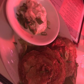 Dots Back Inn - Fried green tomato with Cajun ranch - Diners Near Me - Richmond, Virginia Dots Back Inn - Fried green tomato with Cajun ranch - Diners Near Me - Richmond, Virginia