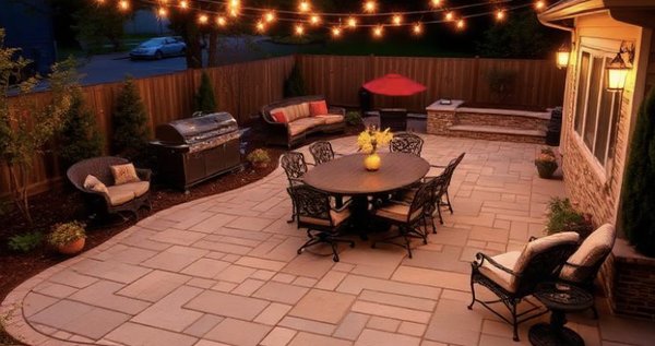 Custom Patio Design & Build - Create your dream outdoor living space with a custom patio from S & R Landscaping LLC. We design and build stunning patios using pavers, flagstone, concrete, and natural stone that complement your home and landscape. Call Today Custom Patio Design & Build - Create your dream outdoor living space with a custom patio from S & R Landscaping LLC. We design and build stunning patios using pavers, flagstone, concrete, and natural stone that complement your home and landscape. Call Today