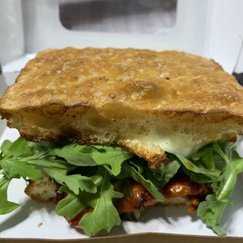 Panera Bread - Caprese Sandwich with extra arugula - Salad Near Me - Waco, Texas