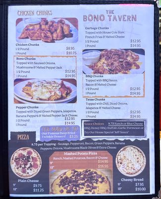 Menu photo 4 Bono Tavern Martin, OH