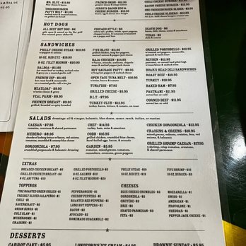 Kelly's Sea Level - the menu of the restaurant - Bars Near Me - Rye, New York