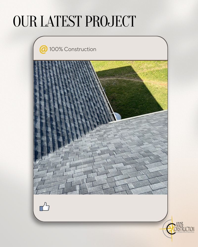 Slide of 100% Construction