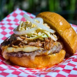 The Big Easy Sandwich - Big Easy Burger...chipotle Pulled Pork Topped Burger.