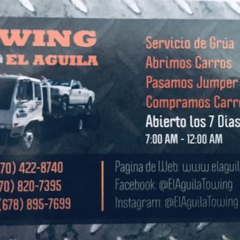 El Aguila Towing - Business cards - Towing Near Me