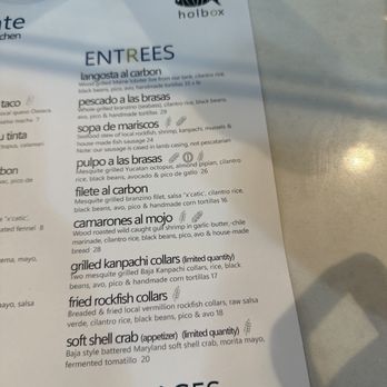 Holbox - Menú - Latin American Near Me - Los Angeles, California Holbox - Menú - Latin American Near Me - Los Angeles, California
