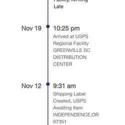 US Post Office - I'm not sure why my package went to the West Coast and is taking it as of today, 13 days.