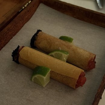 Crustacean Beverly Hills - Tuna cigars: caviar was interesting. Like the crunch - Vietnamese Near Me - Beverly Hills, California Crustacean Beverly Hills - Tuna cigars: caviar was interesting. Like the crunch - Vietnamese Near Me - Beverly Hills, California