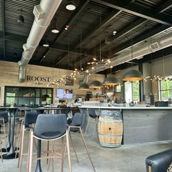 Roo Mountain Vineyards - Rustic, modern indoor seating
