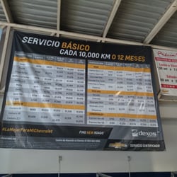 GM Servicio - Precios 2014