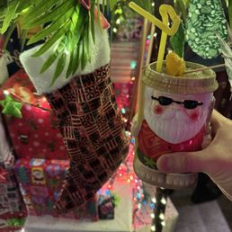 The sipping Santa.