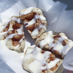 Cinnamon roll waffles