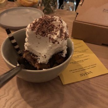 Sylva - Chocolate bread pudding - New American Near Me - Tahoe City, California