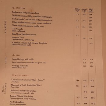 La Maison de la Truffe - Menu 09.23.2021 - French Near Me - Paris, 75 La Maison de la Truffe - Menu 09.23.2021 - French Near Me - Paris, 75