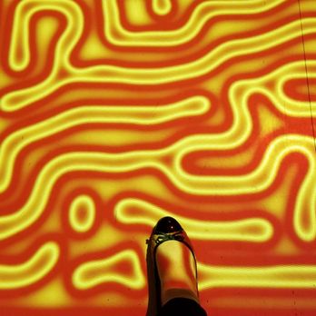 21c Museum Hotel Cincinnati - Modernist flooring. My foot touching the movement sensing lights. - Hotels Near Me - Cincinnati, Ohio 21c Museum Hotel Cincinnati - Modernist flooring. My foot touching the movement sensing lights. - Hotels Near Me - Cincinnati, Ohio