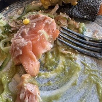 Velvet - salmon was raw in the middle, server took my plate and seemed irritated with me. - New American Near Me - Laureldale, Pennsylvania Velvet - salmon was raw in the middle, server took my plate and seemed irritated with me. - New American Near Me - Laureldale, Pennsylvania