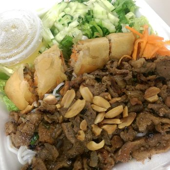 Pho 7 - Grilled Pork over Vermicelli with a Spring Roll - Vietnamese Near Me - Kent, Washington Pho 7 - Grilled Pork over Vermicelli with a Spring Roll - Vietnamese Near Me - Kent, Washington