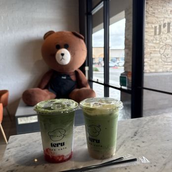 Teru Tea Cafe - strawberry matcha + banana matcha tiramisu - Coffee & Tea Near Me - Las Vegas, Nevada